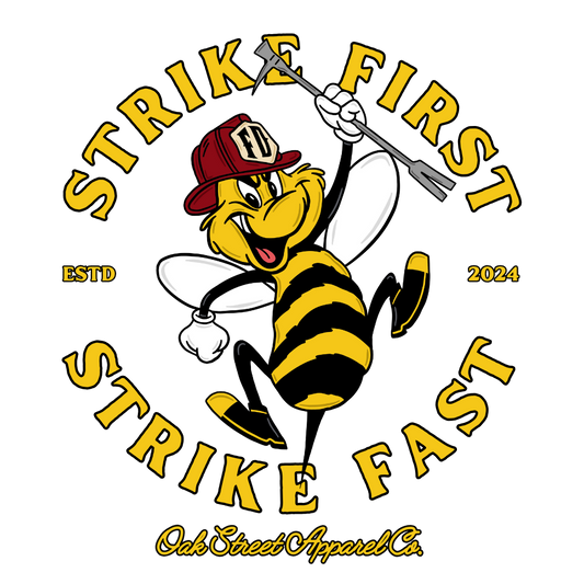 Strike First Firefighter Hoodie (Front Only)