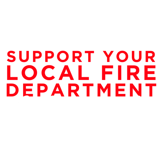 Support Local Fire Dept. Firefighter Hoodie (Front and Back)