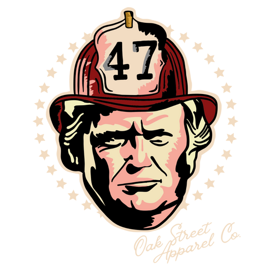 Trump 47 Firefighter Shirt (Front Only)