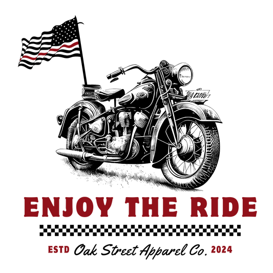 Enjoy the Ride Firefighter Shirt (Front and Back)