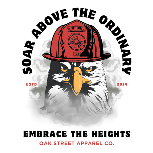 Fire Eagle Firefighter Shirt (Front and Back)