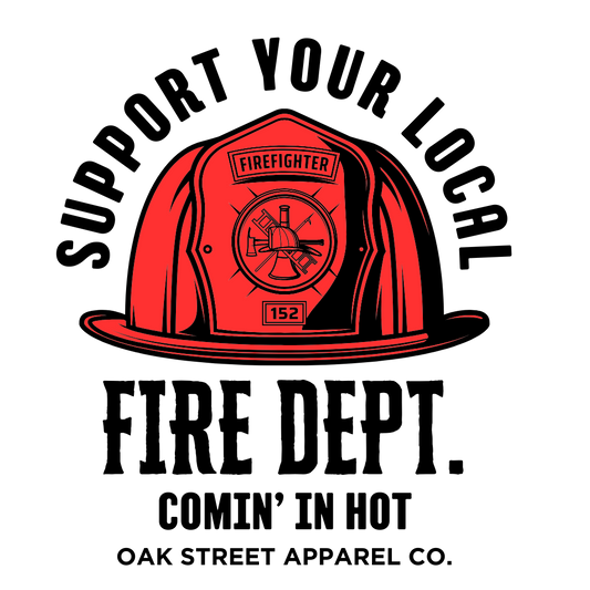 Fire Dept. Supporter Firefighter Shirt (Front and Back)